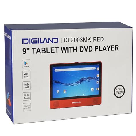 Digiland Dl9003mk 2in1 Android Tablet Dvd Player Quadcore13ghz 1gb 16gb