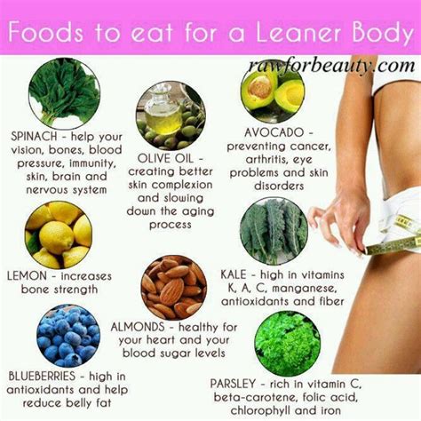 Foods To Eat For Leaner Body Health Healthy Health And Nutrition Get