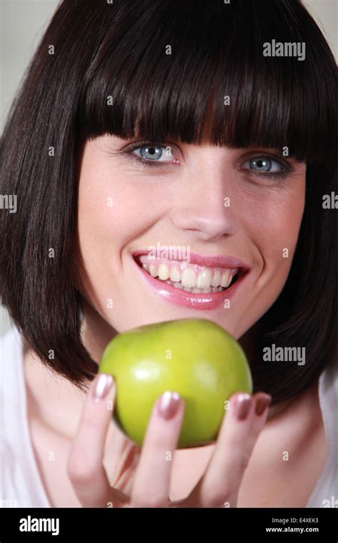 Big Happy Smile Woman Hi Res Stock Photography And Images Alamy
