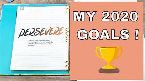 My 2020 Goals 2020 Goal Setting Series Part 5 Youtube