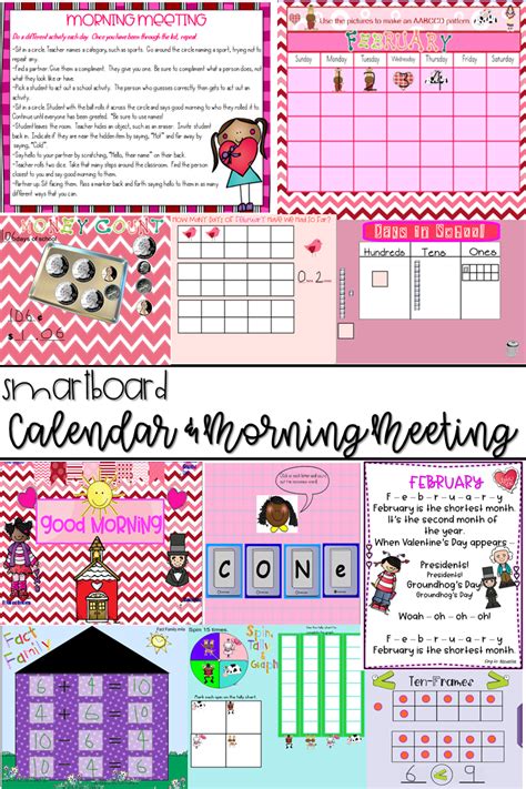February Smartboard Calendar Morning Meeting February Classroom