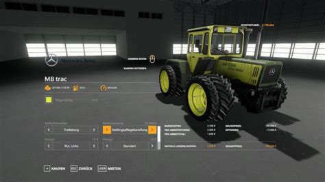 Mb Trac 1300 1800 Update V1400 For Ls 19 Farming Simulator 2022