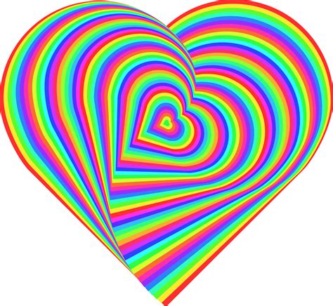 Rainbow Love Heart Clipart Png Download Full Size Clipart 951360