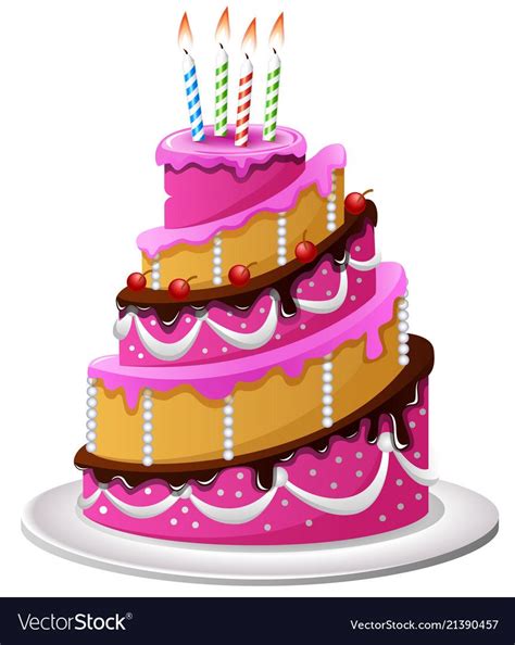 Illustration Of Birthday Cake Cartoon Download A Free Preview Or High