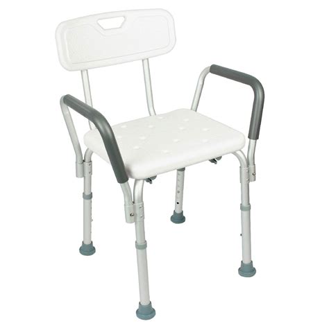 Drive medical premium series shower chair with back and arms. Shower Chair with Back by Vive - Bathtub Chair w/ Arms for ...