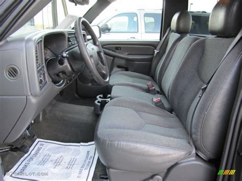 Dark Pewter Interior 2004 Gmc Sierra 1500 Sle Regular Cab Photo