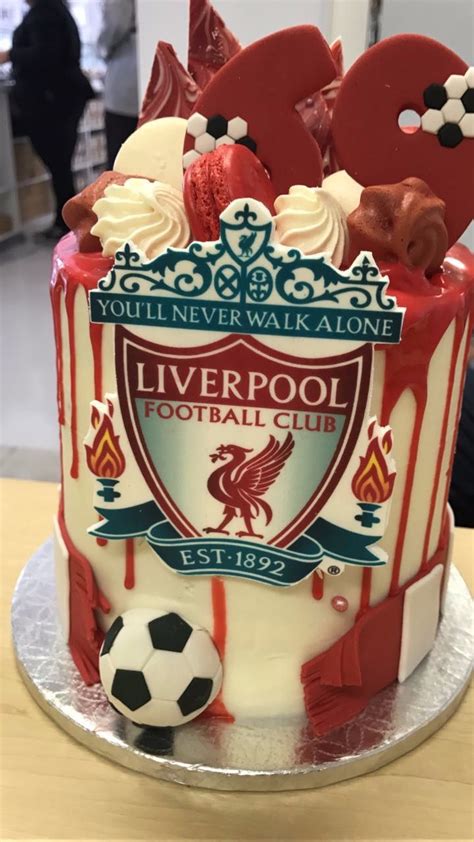 Behind The Scenes Snap Of A Liverpool Cake In 2019 Liverpool Cake Soccer Birthday Cakes