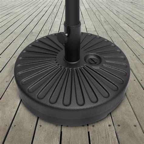 What is the best patio umbrella stand. Patio Umbrella Base- 50 Pound Weighted Round Umbrella Holder by Pure Garden - Walmart.com ...