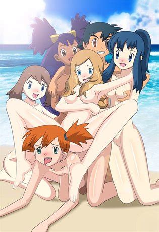 Naked Pokegirls At The Beach Luscious Hentai Manga Porn