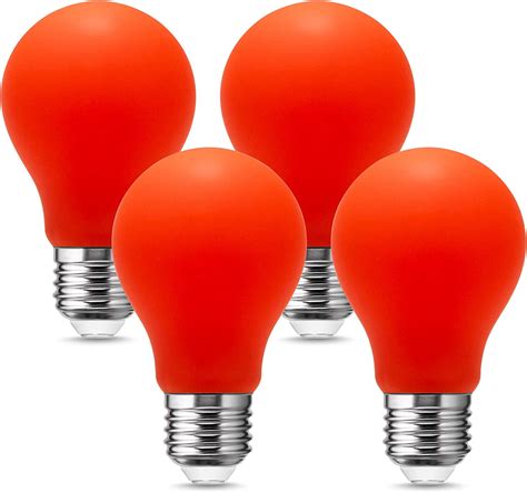 Led A19 Orange Light Bulb Doresshop Led 4watt Filament A19 Orange