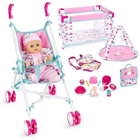 Best Choice Products Kids 15 Piece 135in Newborn Baby Doll Nursery