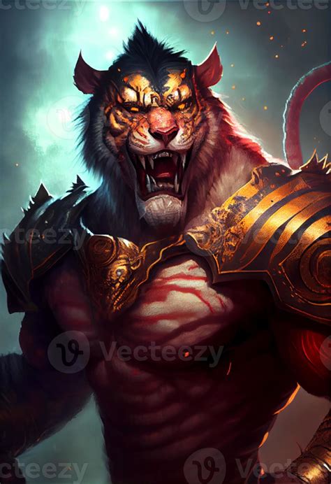 Anthropomorphic Tiger As A Warrior Villain Generative Ai 22871955