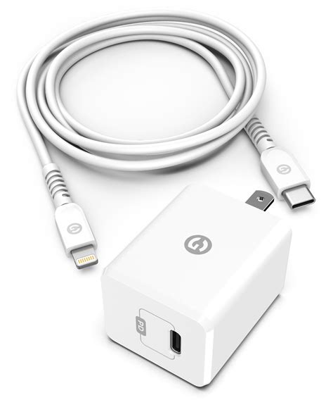 Mfi Apple Certified Usb C To Lightning Charger 5 Ft White Encased