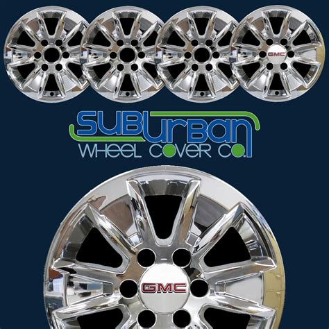 2019 2021 Gmc Sierra Sle 7519p C 17 Chrome 6 Spoke Wheel Skins New