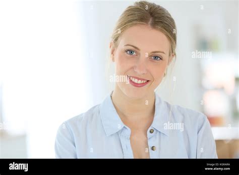 Portrait Of Beautiful 20 Year Old Woman Stock Photo Alamy