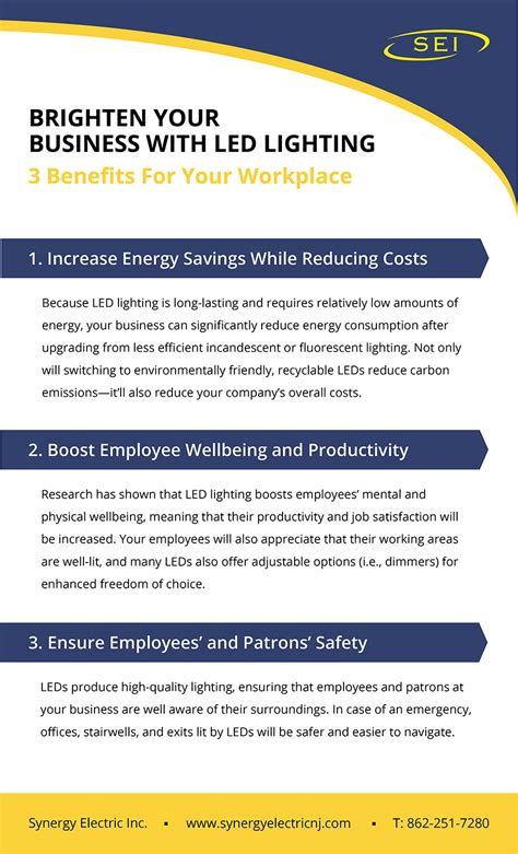 How Led Lighting Can Benefit Your Business Synergy Electric