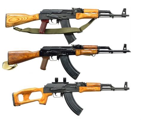 3 Ak 47 Style Semi Auto Rifles