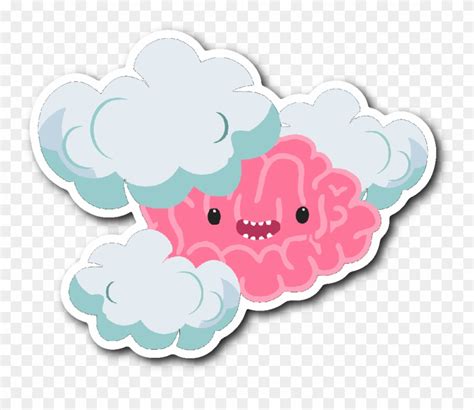 Brain Fog Monster Sticker Clouding Of Consciousness Clipart 1000874
