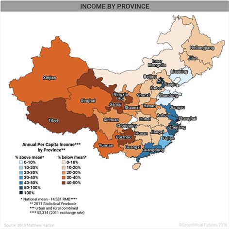 Income By Province 5 Maps That Explain Chinas Strategy China Map