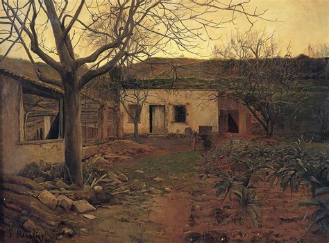 Santiago Rusiñol Paisage Con Huerta 1890 Spanish Painters Post