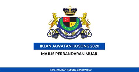 Jawatan kosong jabatan perkhidmatan awam malaysia jpa tawaran adalah dipelawa dari. Permohonan Jawatan Kosong Majlis Perbandaran Muar • Portal ...