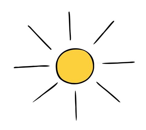 Ilustraci N Vectorial De Dibujos Animados De Sol Clima Soleado