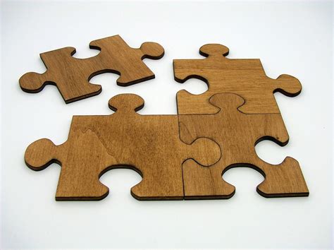 Wooden Jigsaw Puzzle Coasters Set By Inveniocrafts On Etsy