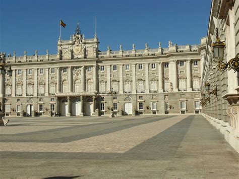 View Of The Royal Palace In Madrid Stock Image Image Of Architecture