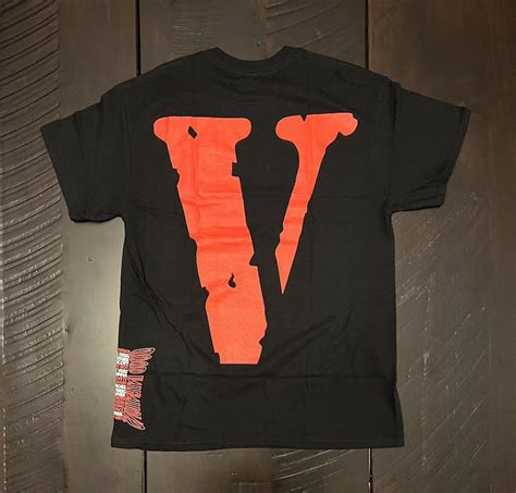 Vlone Vlone Nav Good Intentions Black And Red Tee Grailed