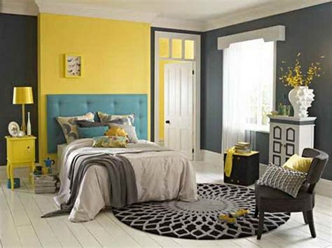 Interior Design In Blue And Yellow Colors The Surprising Photo Above