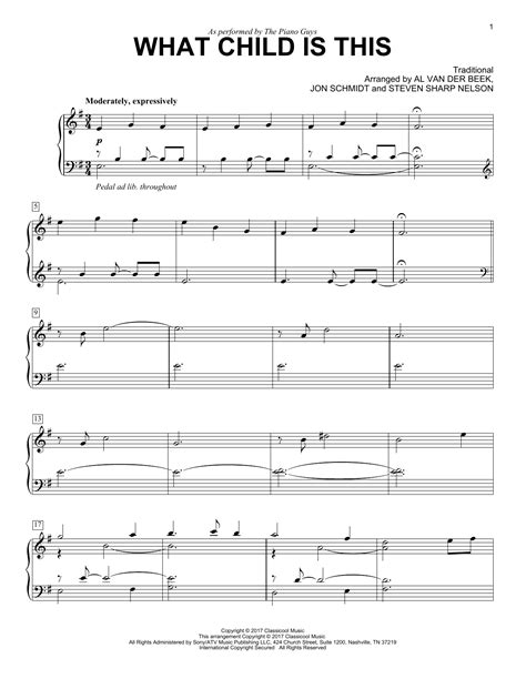 The Piano Guys What Child Is This Sheet Music
