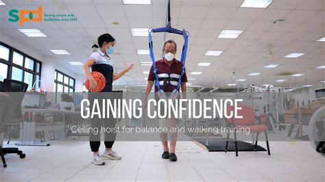 Ceiling Hoist For Balance And Walking Training Youtube