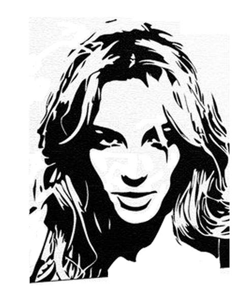 Coloring Page Famous People Britney Spears 1