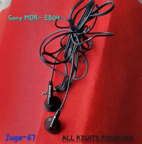 Sony Mdr E804 In Ear Stereo Walkman Headphones Earphones Black