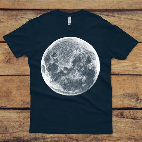 Mens Moon Shirt Mens T Shirt Astronomy Tshirt Etsy