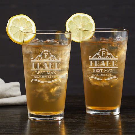 Rockefeller Personalized Long Island Iced Tea Glasses Set Of 2