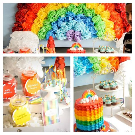 Rainbow party- dessert table by Marli Blewitt | Party dessert table