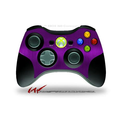 Brushed Metal Purple Decal Style Skin Fits Microsoft Xbox 360