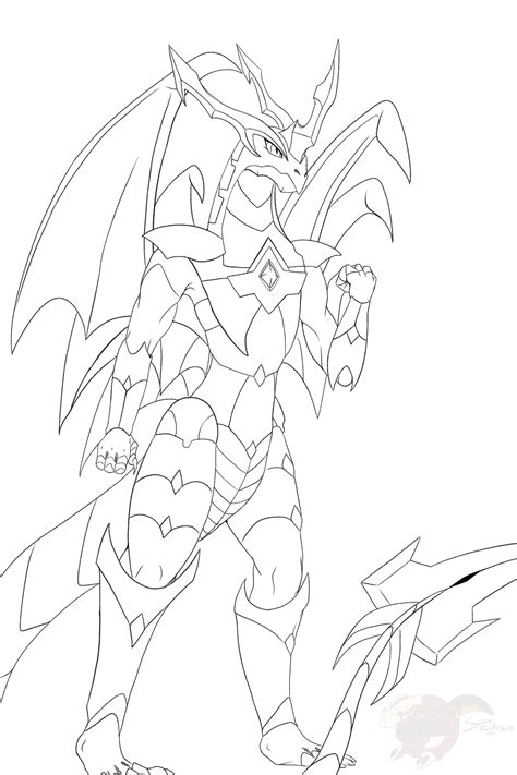 Bakugan Coloring Pages Dragonoid Colossus