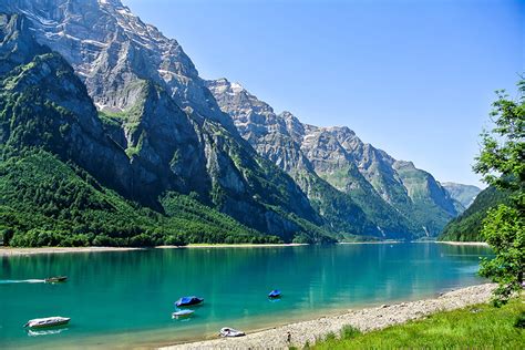 Photos Switzerland Glarus Nature Mountains Lake Scenery