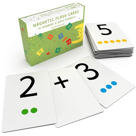 Buy Attractivia Magnetic Number Flash Cards Large 0 25 Math Cards