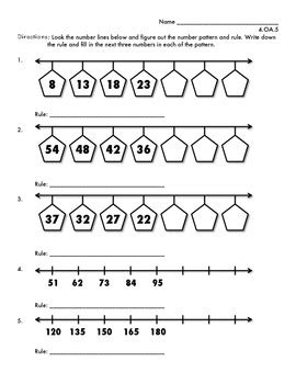 Addition and Subtraction Number Patterns by Hannah Hayden | TpT