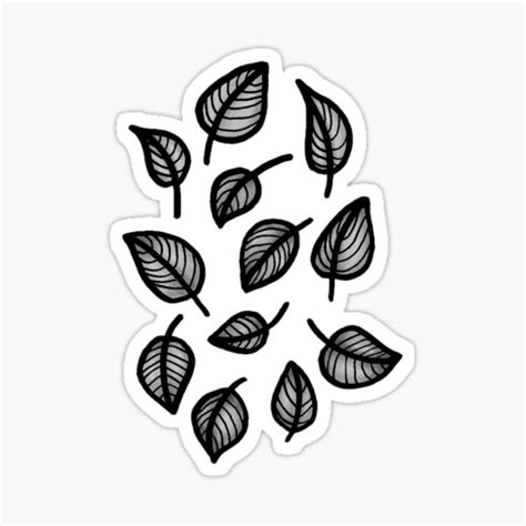 The Falling Leaves In A Storm Sticker For Sale By Meritade Redbubble