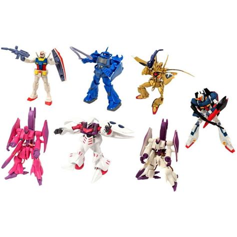 Gundam Gashapan Dx4 Set Of 7 Mini Figures