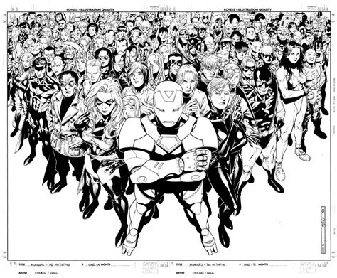 Avengers Initiative 1 Wrap Around Cover Art By Jim Cheung In Chris C
