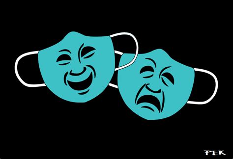 Drama Masks Cartoon Movement