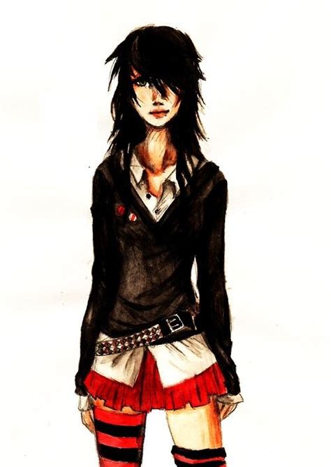 anime emo girl punk punk rock outfits emo
