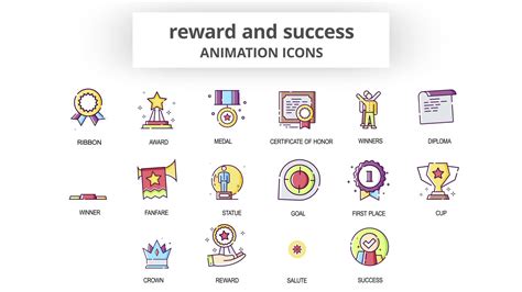 Reward And Success Animation Icons Quick Download 29201913 Videohive