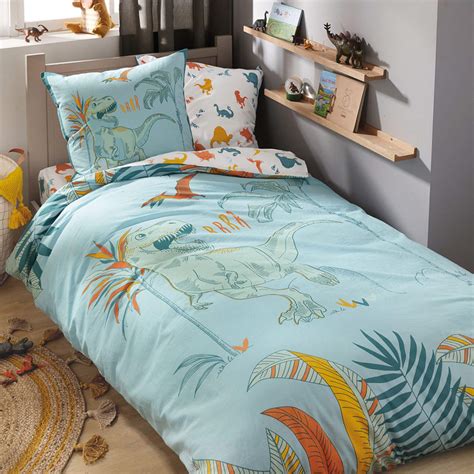 Housse de couette françoise saget 200 x 200 cm d'occasion en très bon état. Linge de lit Dino et compagnie| Françoise Saget
