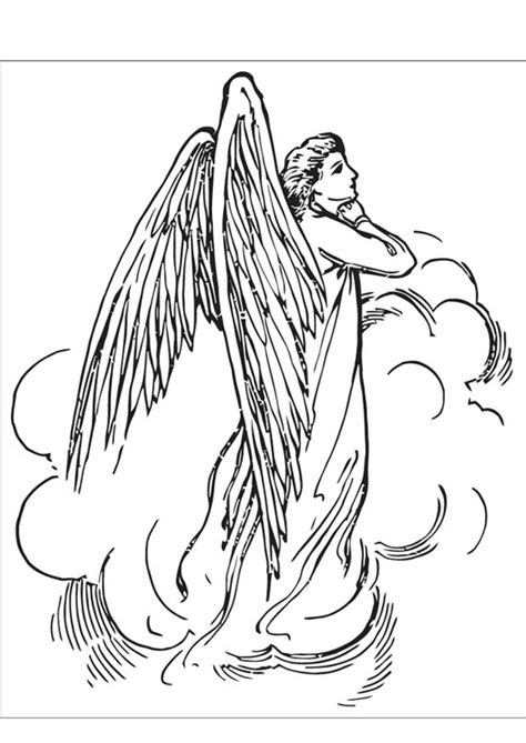 The feast of the guardian angels is october 2nd. Coloring Page angel - free printable coloring pages - Img ...